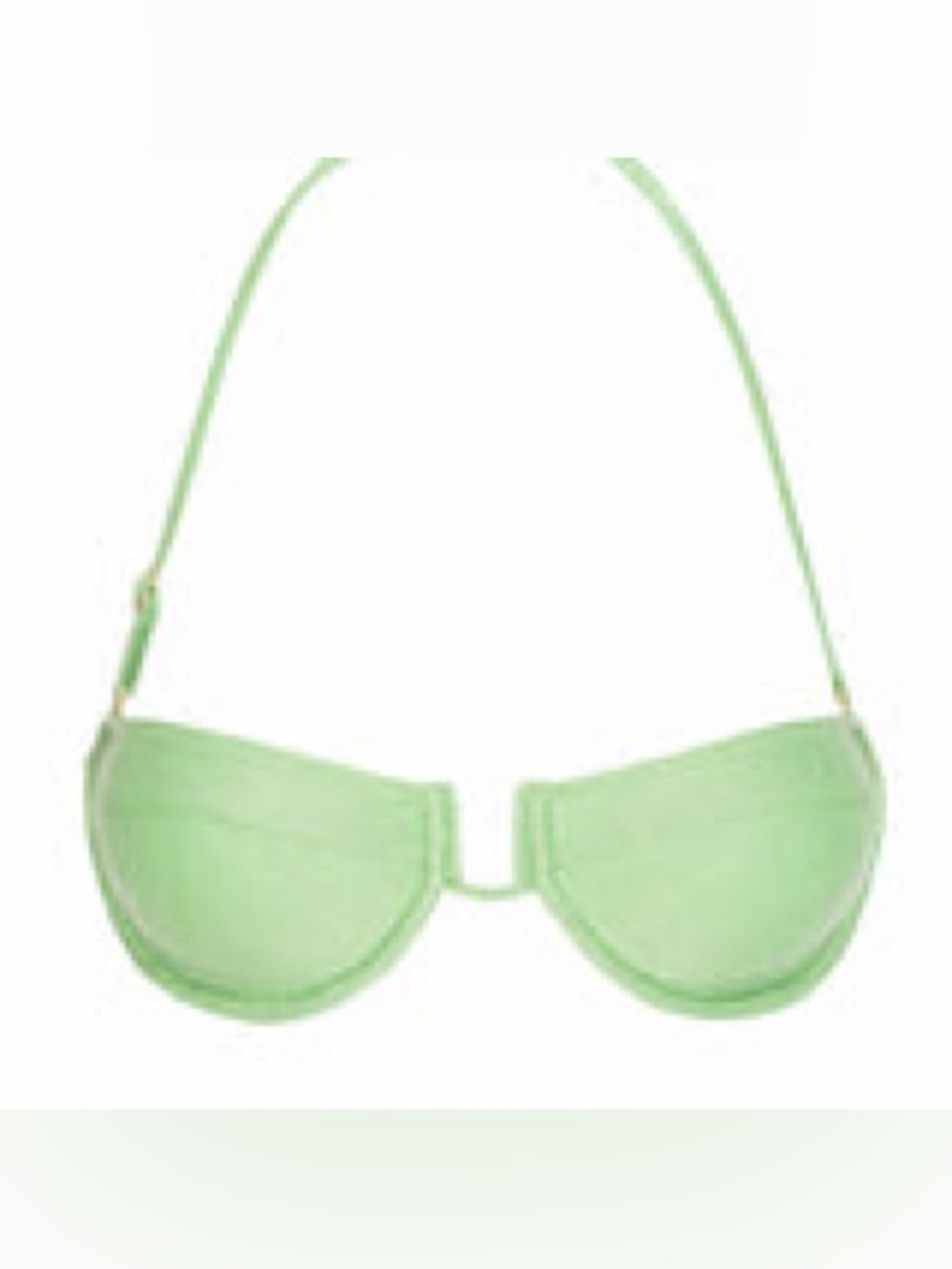 Monday Swimwear Cala Conta Top - Pistachio Wave